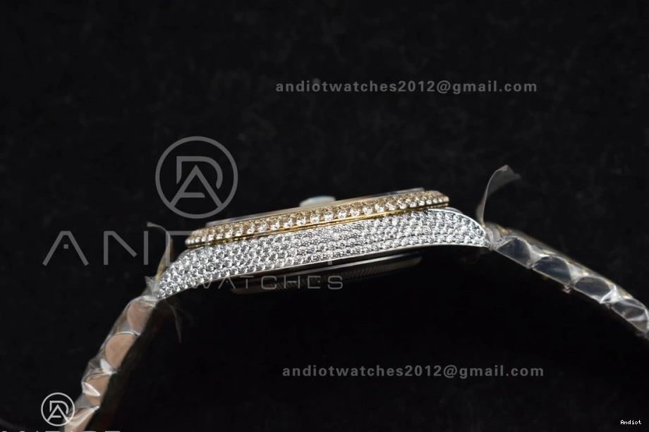 Gold Best Roman 41mm Diamond Version TWD 2 Dial DateJust Yellow Tone 0326